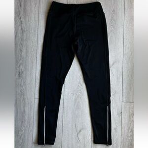 Women’s Victoria Sport Black Yoga Pants With Zipper Detail